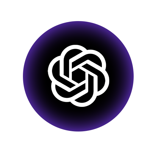 chatgpt logo in black