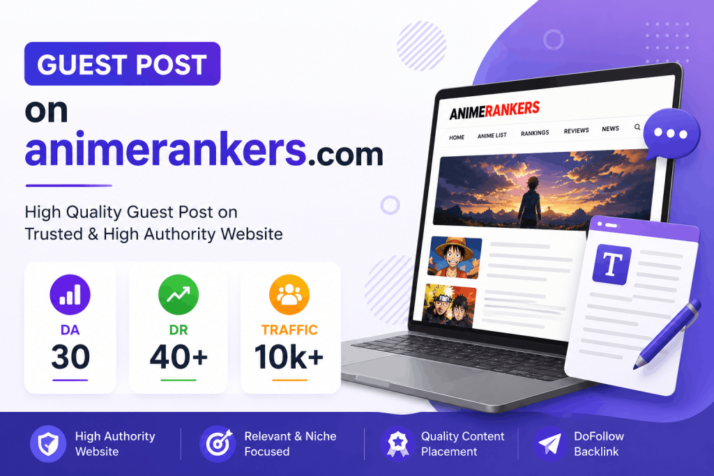 Publish a Guest Post on AnimeRankers